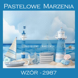 Photographic marine backdrop in blue t_2987