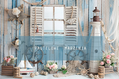 Fabric photographic backdrop from the Marine category, Frame 300x200 cm