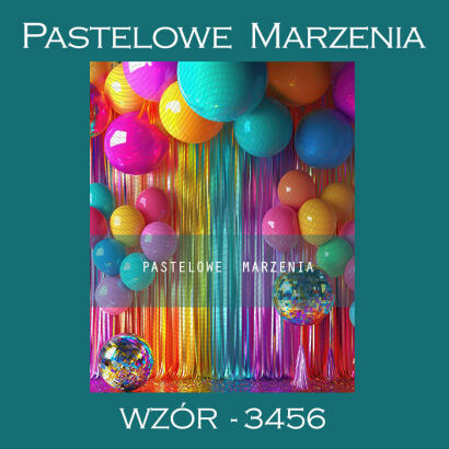 Photographic carnival backdrop with baloons t_3456