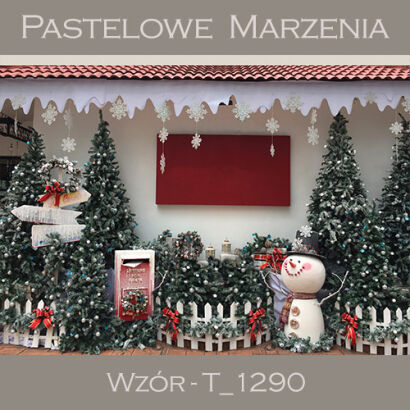 Photographic backdrop for Christmas with Christmas trees t_1290