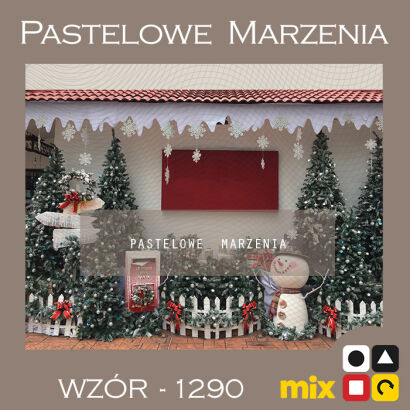 Tło fotograficzne na Boże Narodzenie z choinkami t_1290