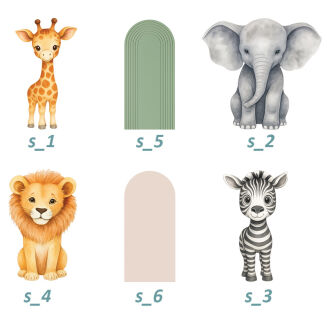 Dodatki safari - komplet minimum 5 sztuk - 2