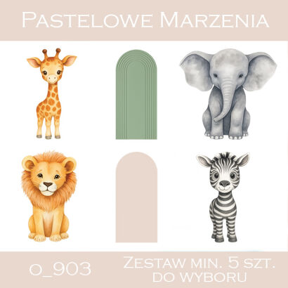 Dodatki safari - komplet minimum 5 sztuk