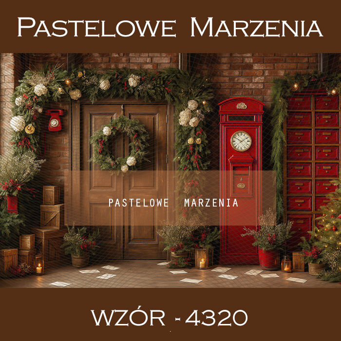 Tło fotograficzne na Boże Narodzenie ukazujący wnętrze t_4320