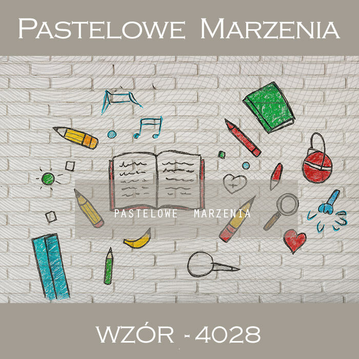 Photographic school backdrop with wall t_4028
