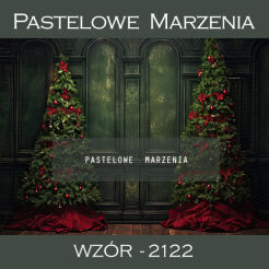Photographic backdrop for Christmas with Christmas trees t_2122