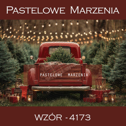 Photographic backdrop for Christmas with car t_4173