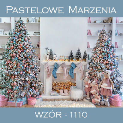 Photographic backdrop for Christmas showing the interior t_1110