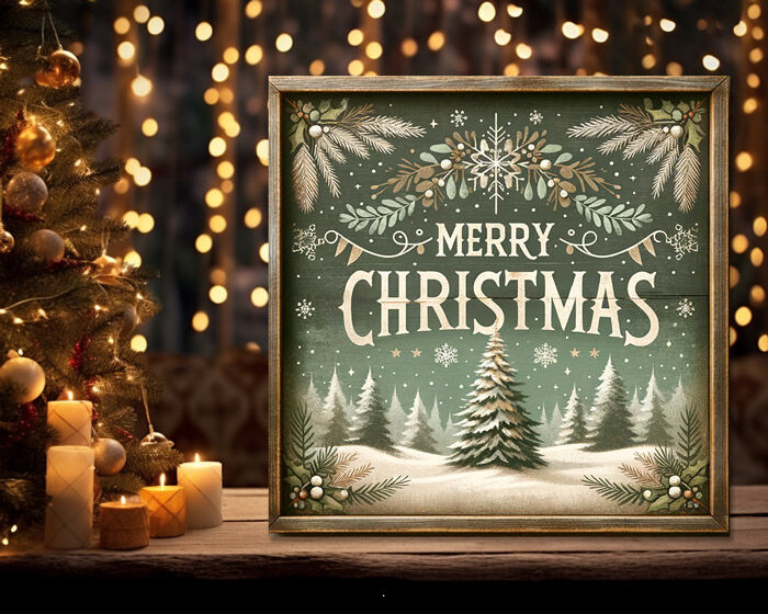 Christmas picture 233 - 37x37 cm