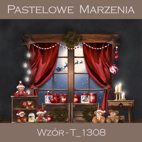 Tło fotograficzne materiałowe t_1308 - Boże Narodzenie 