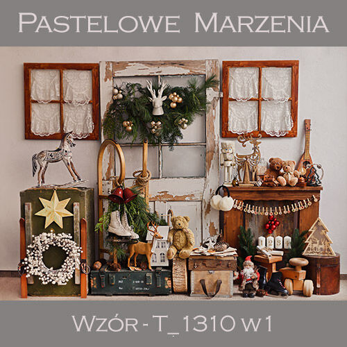 Tło fotograficzne materiałowe t_1310 wersja nr 1 - Boże Narodzenie 