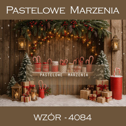 Tło fotograficzne na Boże Narodzenie z choinkami t_4084