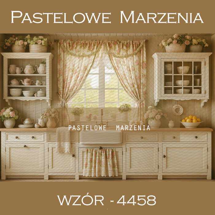 Tło fotograficzne wiosenne z kuchnią t_4458