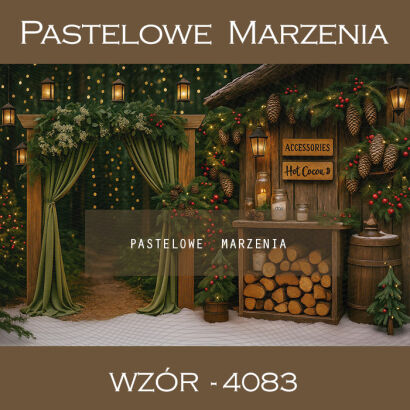 Photographic backdrop for Christmas with doors t_4083