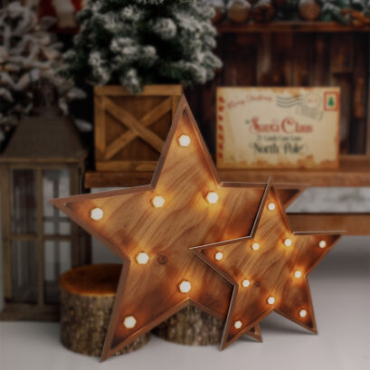 Brown Christmas star 1 pc. o_251