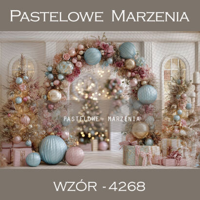 Tło fotograficzne na Boże Narodzenie z łukiem t_4268