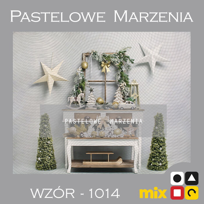 Photographic backdrop for Christmas showing white interior t_1014