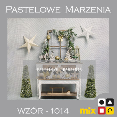 Photographic backdrop for Christmas showing white interior t_1014