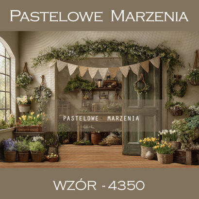 Tło fotograficzne wiosenne z drzwiami t_4350