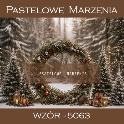 Christmas photographic background with gate t_5063
