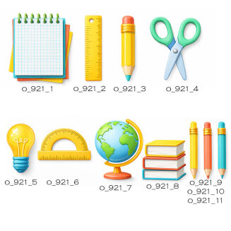 Dodatki szkolne - komplet minimum 5 sztuk - 2