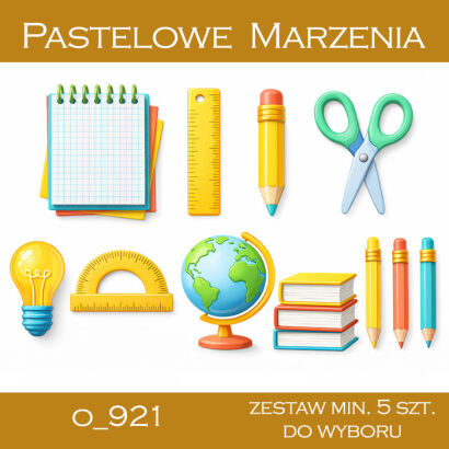 Dodatki szkolne - komplet minimum 5 sztuk