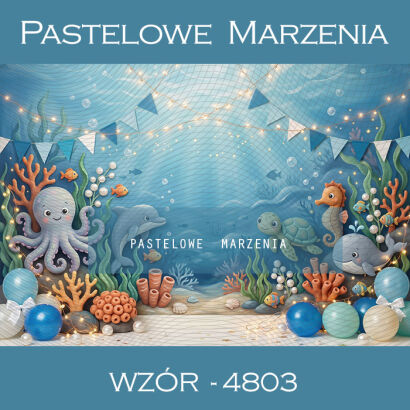 Birthday photographic background with ocean t_4803