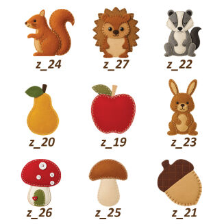 Dodatki jesień - komplet minimum 5 sztuk - 2