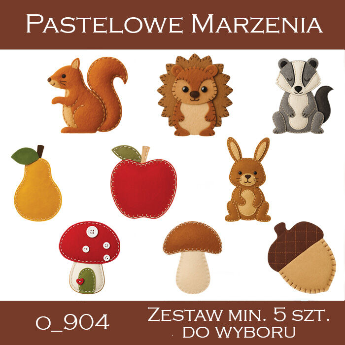 Dodatki jesień - komplet minimum 5 sztuk