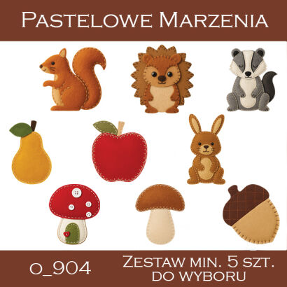 Dodatki jesień - komplet minimum 5 sztuk
