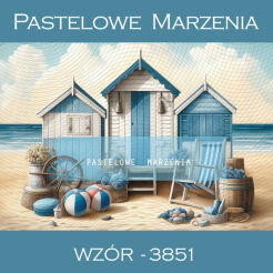 Photographic summer backdrop with cottage t_3851