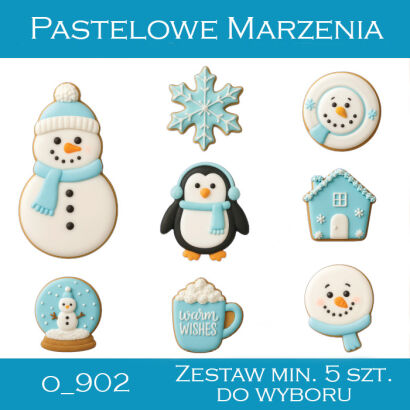 Dodatki zimowe - komplet minimum 5 sztuk