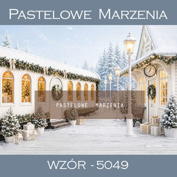 Christmas Photography Background with Alley t_5049