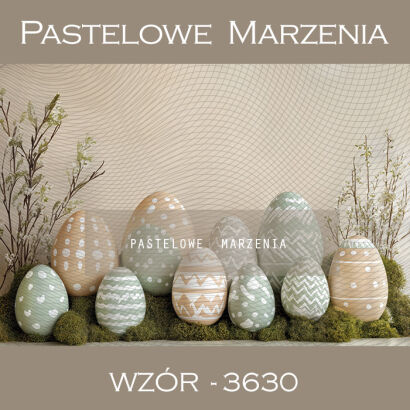 Photographic Easter backdrop with Easter eggs t_3630