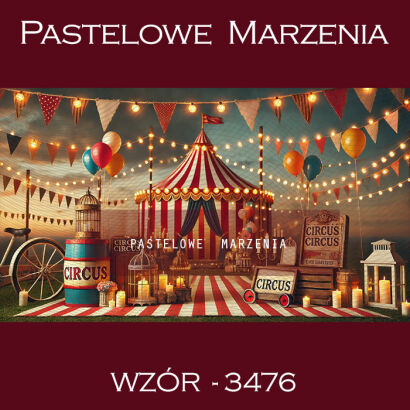 Photographic carnival backdrop with circus t_3476