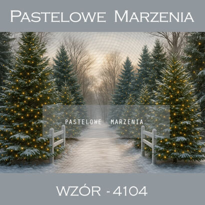 Photographic backdrop for Christmas with trees t_4104