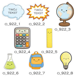 Dodatki szkolne - komplet minimum 5 sztuk - 2