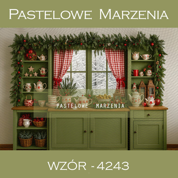 Christmas Photography Background with Kitchen t_4243