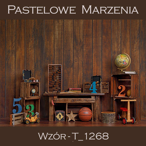 Tło fotograficzne materiałowe t_1268 - szkoła