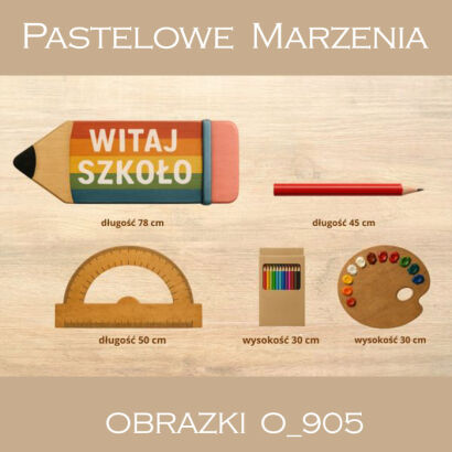 School accessories - set of 5 pieces