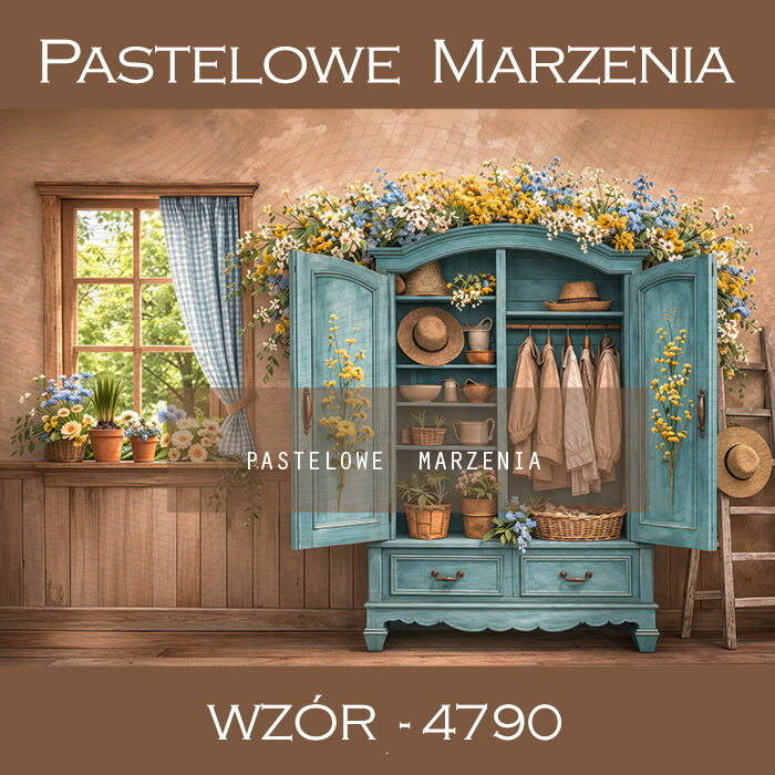 Tło fotograficzne wiosenne z szafą t_4790