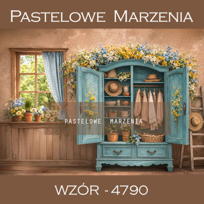 Tło fotograficzne wiosenne z szafą t_4790