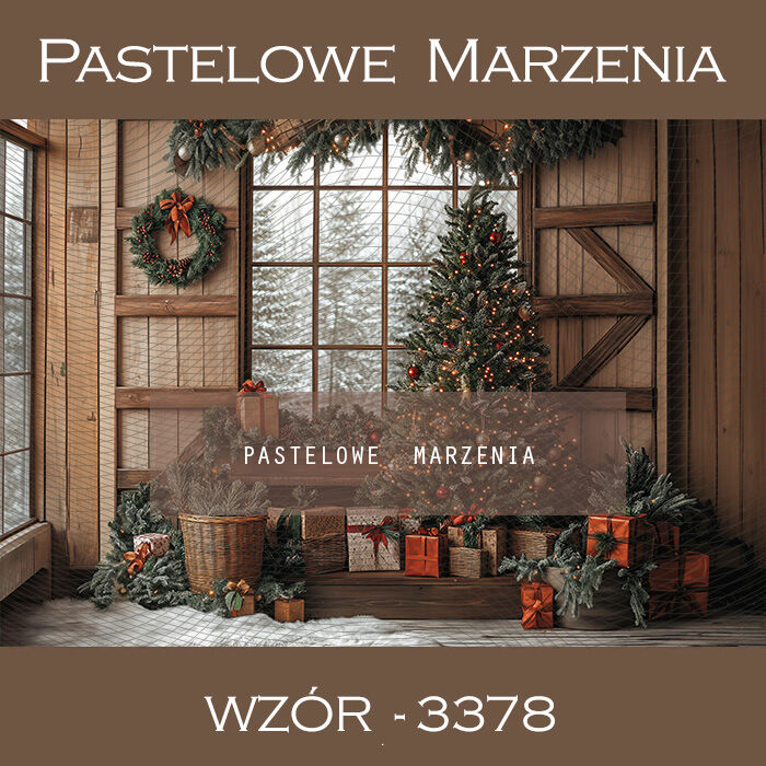 Photographic backdrop for Christmas showing interior t_3378