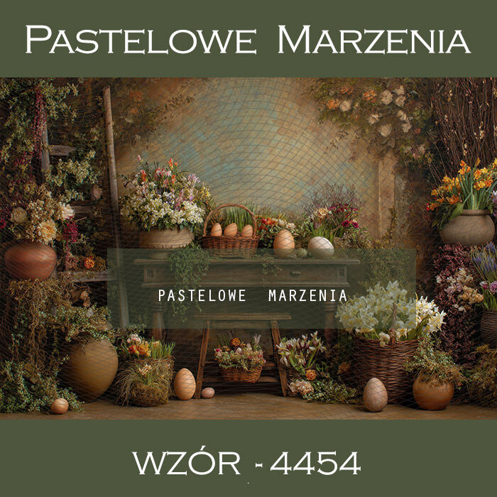 Tło fotograficzne wiosenne z jajkami t_4454