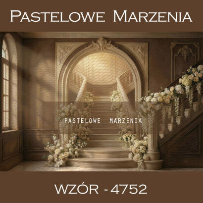 Tło fotograficzne komunijne ze schodami t_4752