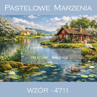 Tło fotograficzne wiosenne z stawem t_4711