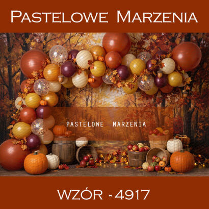 Autumn photographic background with balloons t_4917