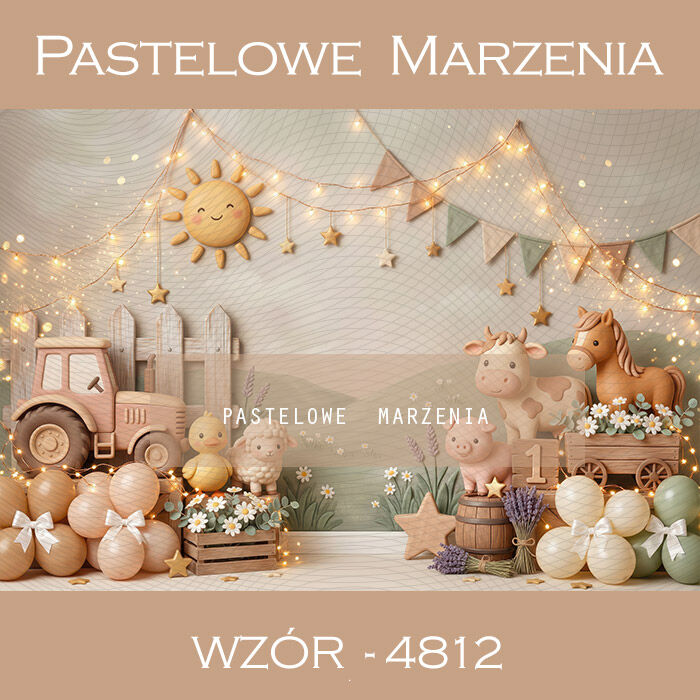 Birthday photographic background with farm t_4812