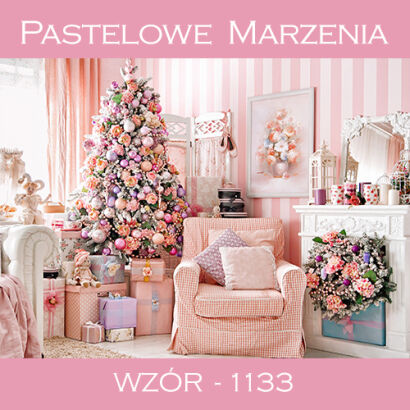 Photographic backdrop for Christmas showing a pink interior t_1133