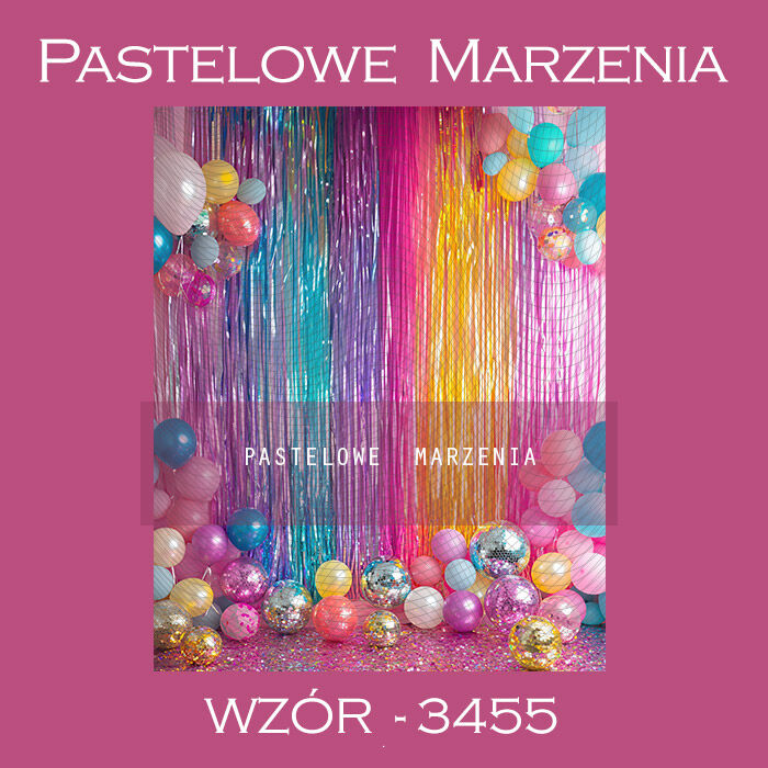 Photographic carnival backdrop with baloons t_3455